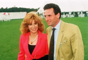 Stefanie Powers actress with Patrick de la Chanais at a polo match