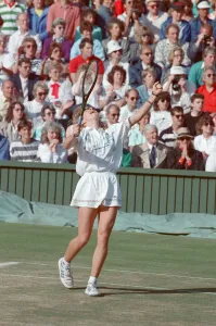 Steffi Graf pictured. Steffi Graf beats current 6 times defending champion