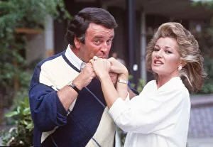 Stephanie Beecham actress with Terry Wogan - June 1986 dbase MSI