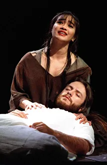 Steve Balsamo Actor as Jesus and Joanna Ampil as mary Magdalene in Jesus Christ Superstar