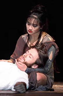 Steve Balsamo Actor as Jesus and Joanna Ampil as mary Magdalene in Jesus Christ Superstar