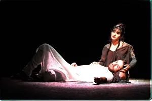 Steve Balsamo Actor as Jesus and Joanna Ampil as mary Magdalene in Jesus Christ Superstar