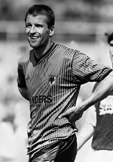 Wanderers Prints: Steve Bull of Wolves Wolverhampton Wanderers May 1990 playing against West Ham United