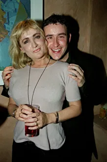 Steve Coogan Comedian / Actor September 1998 Standing behind actress / comedian