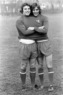 Arms Folded Prints: Steve Finnieston (20) striker and John Sparrow (17) defender members of the Chelsea Squad