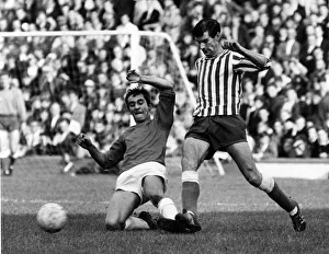 00493 Prints: Steve Kember of Crystal Palace slide tackles Tom Wilson of Millwall during their league