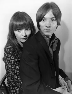 Steve Marriott, lead singer with The Small Faces pictured with his new girlfriend