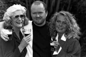 Steve McFadden actor Eastenders with Australian soap actress Anne Charleston