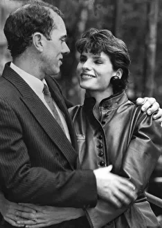 Steve Ovett and wife Rachel at press call - October 1984 30 / 10 / 1984