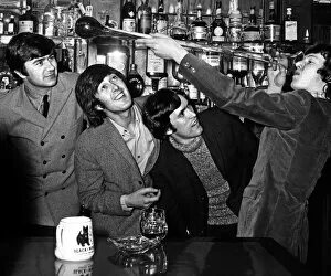 00104 Collection: Steve Winwood with the Spencer Davis Group celebrating his by 18th Birthday drinking a