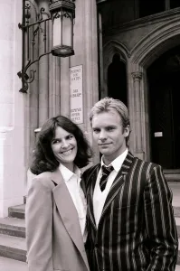 Sting Gordon Sumner with his wife Frances - July 1982 Outside Law Courts