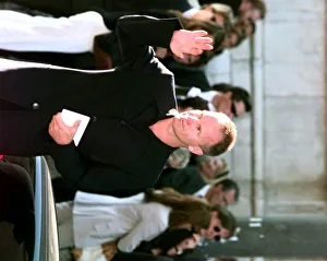 Sting leaves Gianni Versace Memorial in Milan 22 July 1997