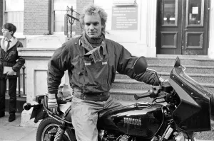 Sting (real name Gordon Sumner) arrives at West London Hospital to see his new baby