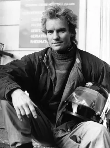 Sting singer with pop group Police aka Gordon Sumner 1984