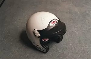 01419 Collection: STIRLING MOSS HELMET AT SPORT MEMORABILIA AUCTION. 11 / 05 / 96