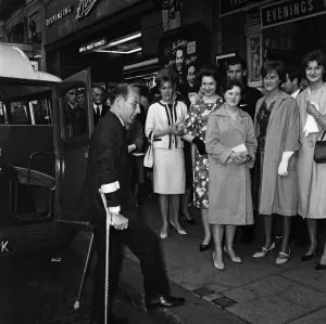 Racing Driver Prints: Stirling Moss showed his gratitude to the nurses who looked after him in hospital by