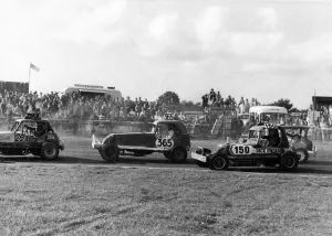 Speed Prints: Stock Car Racing: Stock car racing taking place at Brafield, Northamptonshire