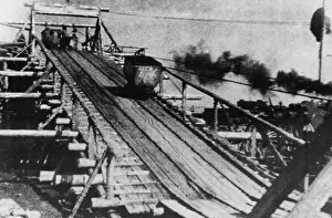 Former Ussr Prints: The stockade of a restored coal mine in the Donets Basin region which was recently