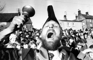 Mouth Prints: Stocktons Town Crier Ron Walker boomed and clanged his way through Bellingham to