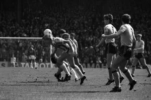 Stoke 0 v. Sunderland 1. April 1982 MF06-28-020 Local Caption Division 1 Football