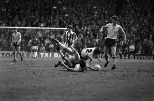 Stoke 0 v. Sunderland 1. April 1982 MF06-28-025 Local Caption Division 1 Football