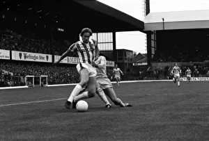 Stoke City 1 v. Nottingham Forest 2. Division one football September 1981 MF03-17