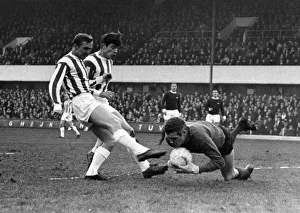 Stoke City v Arsenal League Match at the Victoria Ground 16th December 1967