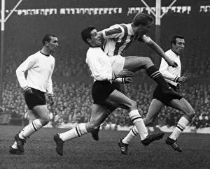 Stoke City v Burnley league match at the Victoria Ground 2nd November 1963