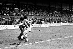 Stoke v. Aston Villa. March 1984 MF14-21-012 The final score was a one nil