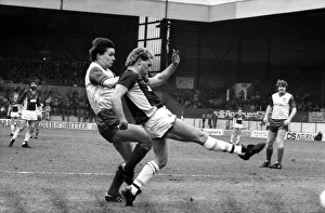 Stoke v. Aston Villa. March 1984 MF14-21-069 The final score was a one nil