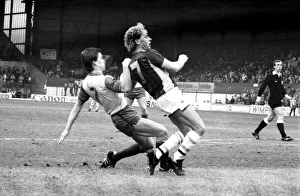 Stoke v. Aston Villa. March 1984 MF14-21-070 The final score was a one nil