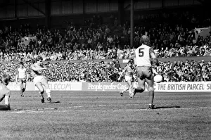 Stoke v. Everton. April 1985 MF21-51a-008 The final score was a two nil victory to