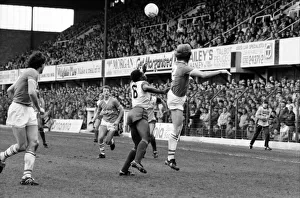 Stoke v. Everton. April 1985 MF21-51a-047 The final score was a two nil victory to