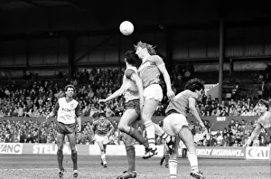 Stoke v. Everton. April 1985 MF21-51a-057 The final score was a two nil victory to