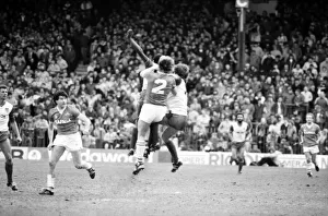 Stoke v. Everton. April 1985 MF21-51a-067 The final score was a two nil victory to