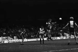 Stoke. v. Southampton. October 1984 MF18-03-060 The final score was a three one