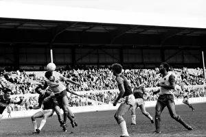 Stoke v. West Ham. October 1984 MF18-06-003 The final score was a four two