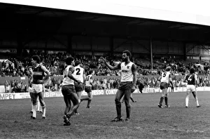 Stoke v. West Ham. October 1984 MF18-06-020 The final score was a four two