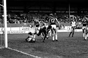 Stoke v. West Ham. October 1984 MF18-06-021 The final score was a four two