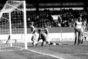 Stoke v. West Ham. October 1984 MF18-06-086 The final score was a four two