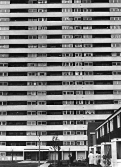 Social Housing Prints: Stoneycroft Tower at the junction of Bromford Drive and Chipperfield Road