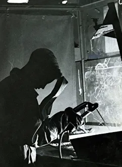 Torch Prints: Stow college Glasgow 1946. Electric Welding by John Berwick of Gorbals, Glasgow, Scotland