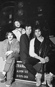 00206 Prints: The Stranglers seen here before their Wolverhampton Concert October 1977