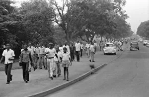 00945 Collection: Street scene in Kampala, Uganda. 27th February 1977