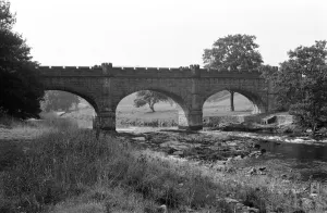 The Strid in the Bolton Abbey estate in Wharfedale in North Yorkshire, circa 1970