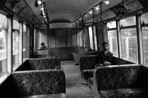 Commuters Prints: Strike Day at Farringdon Road and Euston Square - October 1962 Scenes on the day of