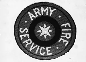 Medals Prints: This striking badge in red, yellow and blue has been authorised for all ranks of