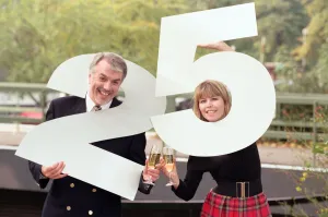 Presenters Prints: Stuart Linnell and Julie Mayer get ready for the Radio WM 25th celebrations at Pebble