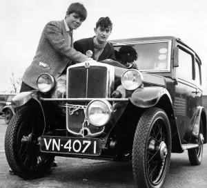 00586 Prints: Student John Marshall (left) leaves Teesside later today on a drive that will really test