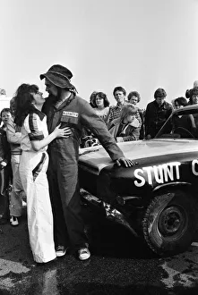 01255 Prints: Stunt driver Mick Stirrups drove his Zephyr car off a ramp
